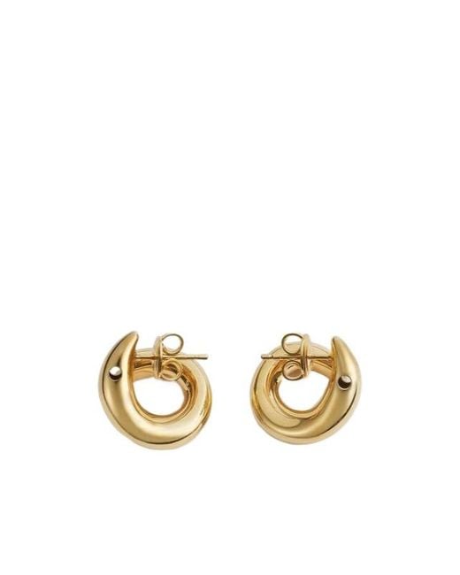 Bottega Veneta Metallic Small Sardine Earrings
