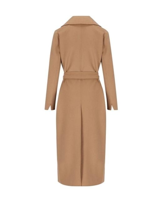 Max Mara Natural 'S Poldo Belted Long Coat
