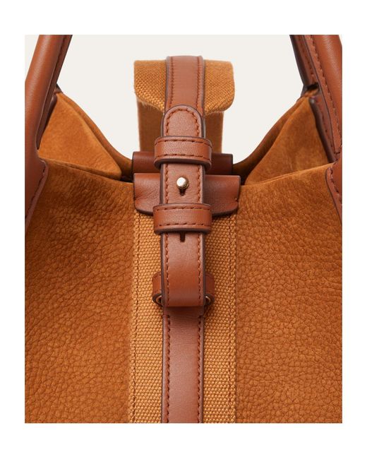 Loro Piana Brown Small Bale Bag