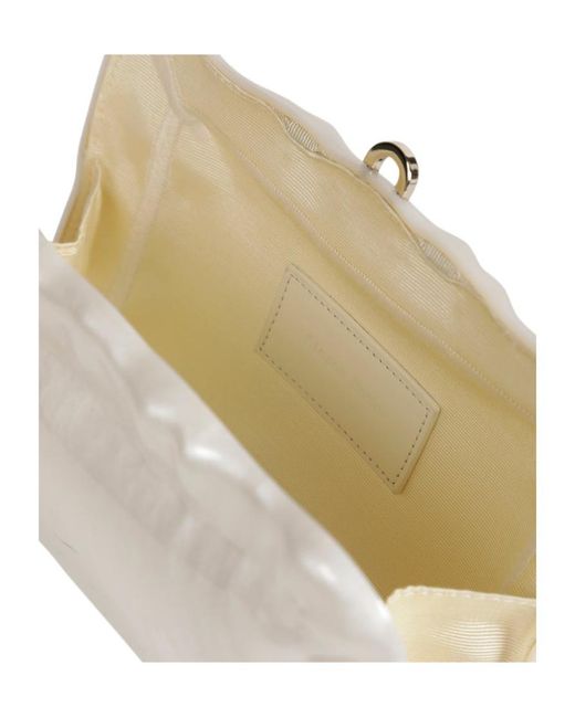 Simone Rocha White Pearl Crossbody Clutch