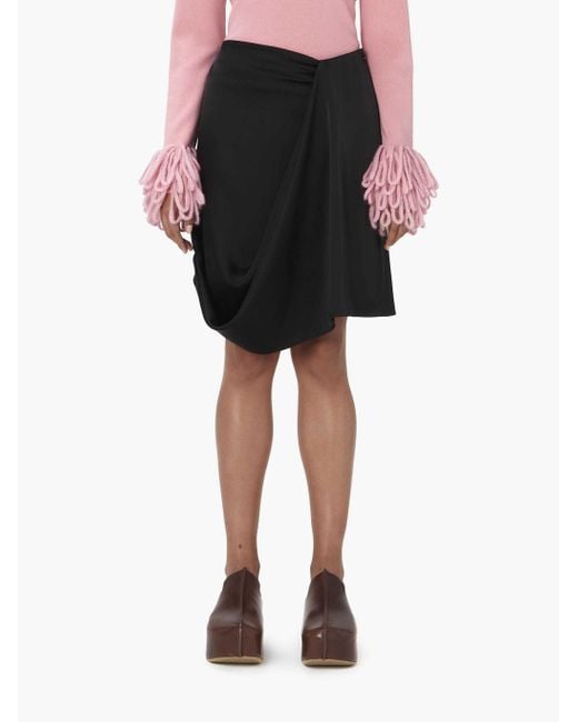 J.W. Anderson Black Jw Anderson Draped Skirt