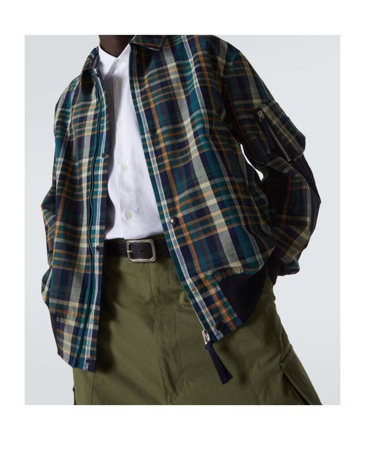 Comme des Garçons Blue Long-Sleeved Casual Jacket for men