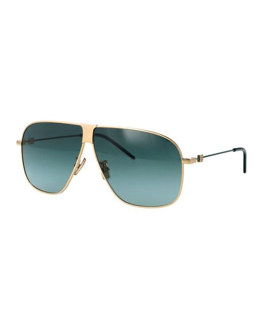 Givenchy Green Eyewear Pilot Frame Sunglasses for men
