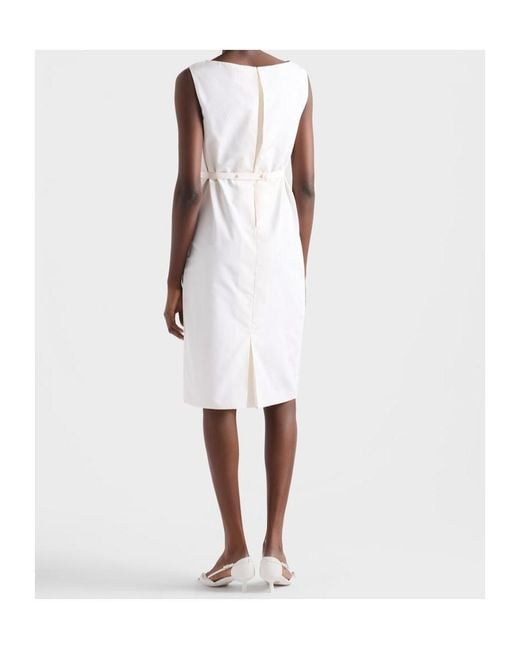 Prada White Faille Dress