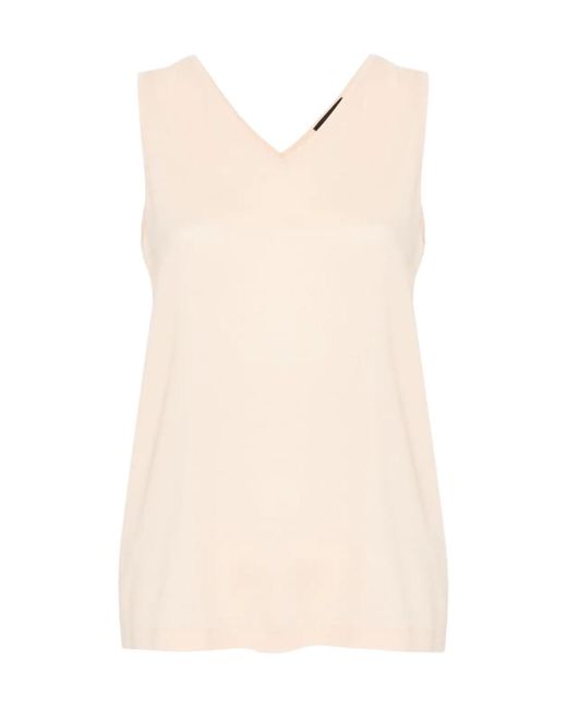 Fabiana Filippi Natural V-Neck Vest