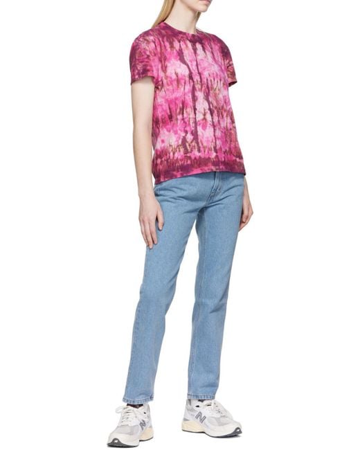 AMI Blue Logo-Patch Denim Jeans