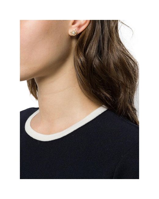 Ferragamo Metallic Ferragamo Embellished Stud Earrings