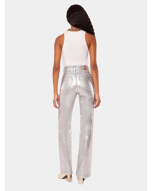 Rabanne Gray Mid-Rise Straight-Leg Jeans