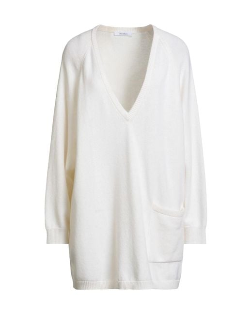 Max Mara White Lightweight Knit Jumper