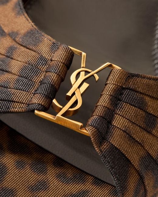 Saint Laurent Brown Babylone Mules