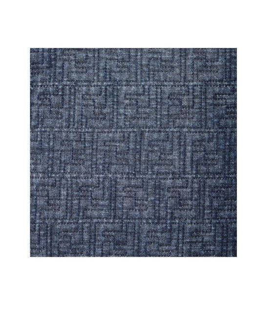 Fendi Blue Logo Patch Straight-Leg Jeans