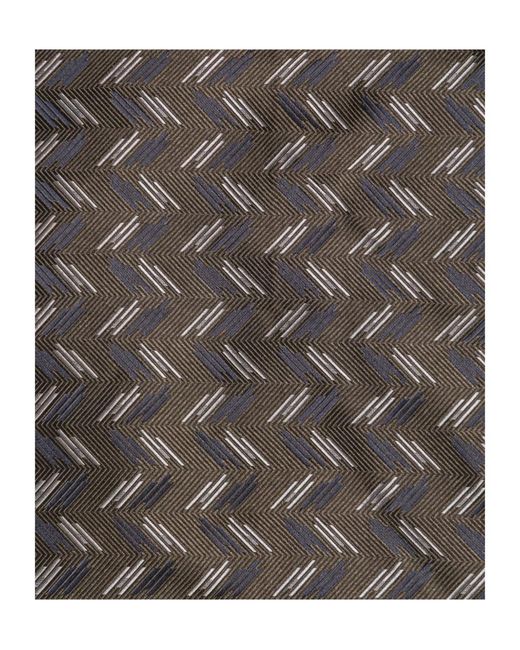 Brioni Gray Printed Square Scarf for men