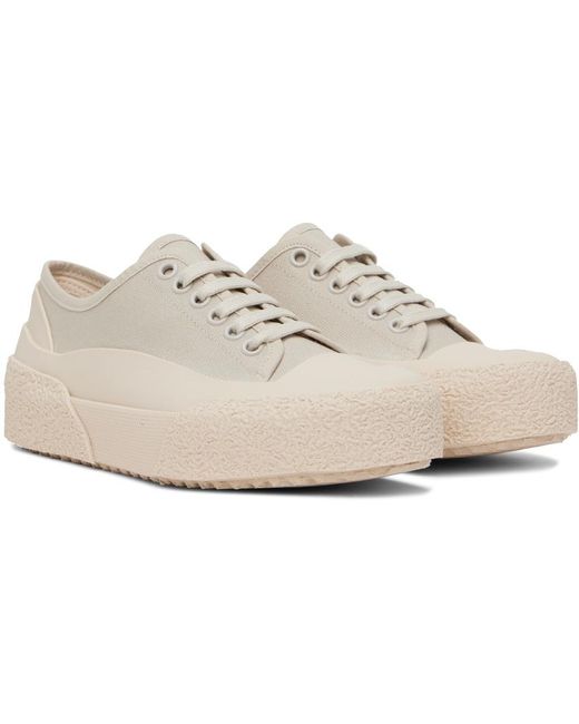 Studio Nicholson White Textured-Sole Sneakers for men