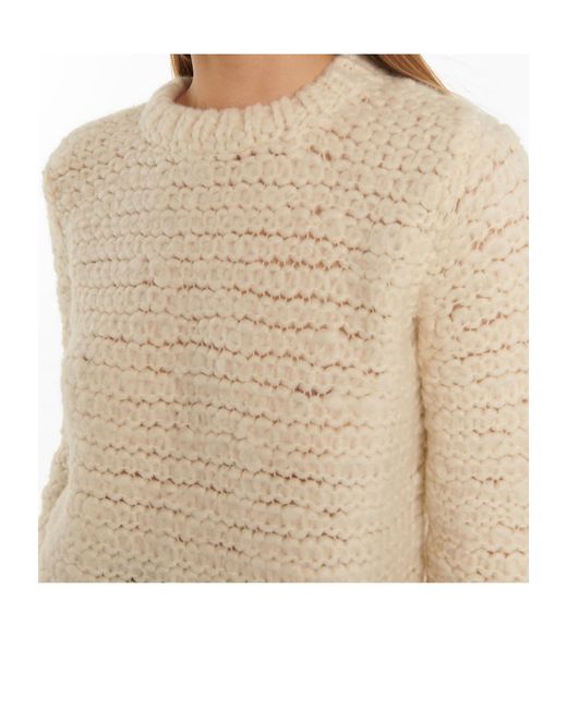 Gabriela Hearst Natural Crew Neck Sweater