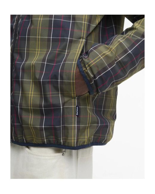 Barbour Blue Reversible Korbel Showerproof Jacket for men