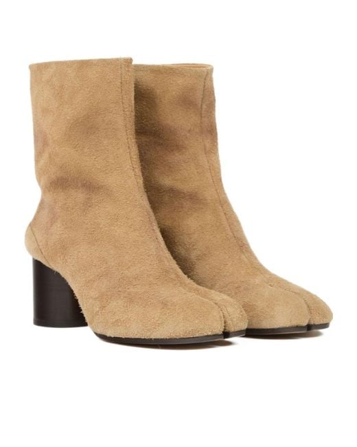 Maison Margiela Natural Tabi Ankle Boots