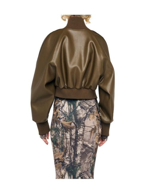 Norma Kamali Brown Elastic Cuff Jacket
