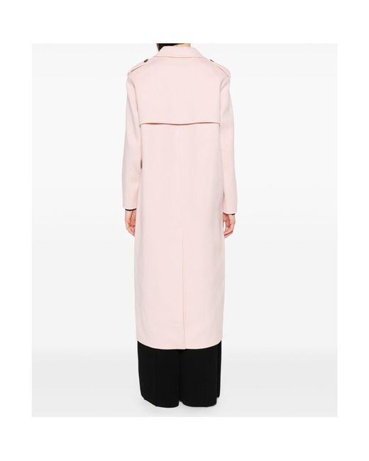 Theory Pink Double-Breasted Coat