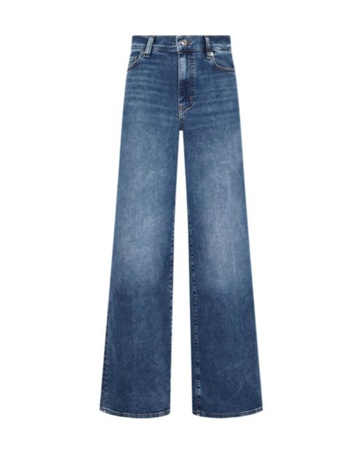 FRAME Blue Le Slim Palazzo Jeans