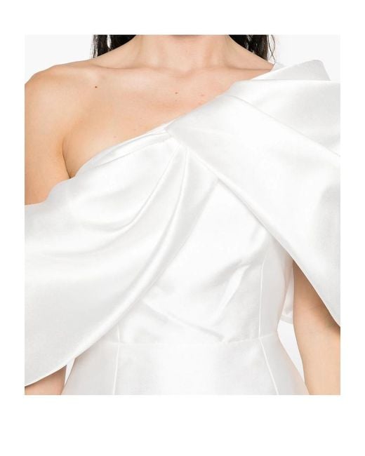 Solace London White London Bow Detail Dress