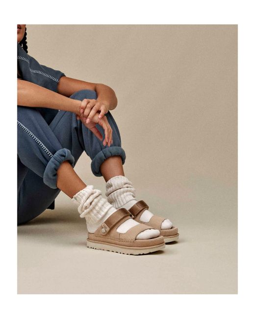 Ugg Natural Goldenstar Glide Sandals
