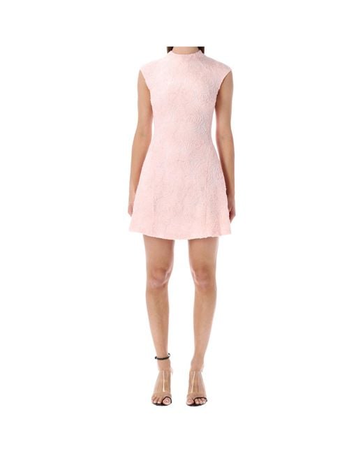 ROTATE BIRGER CHRISTENSEN Pink Floral Pattern Dress