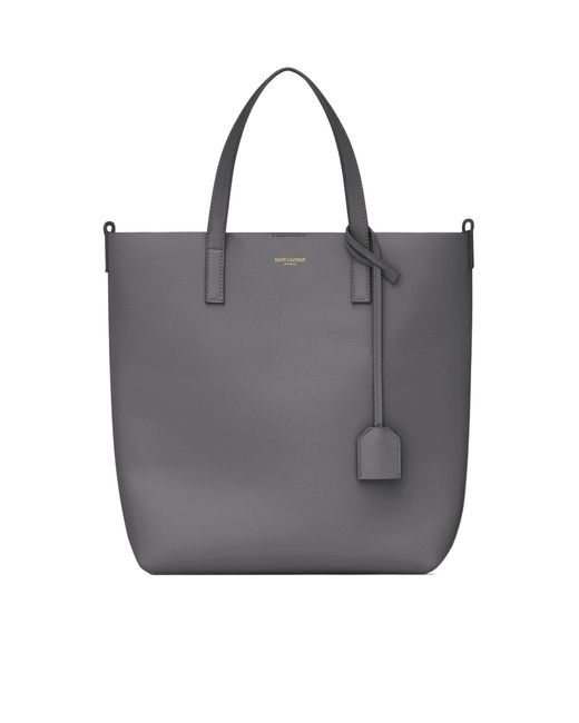 Saint Laurent Gray Toy Logo-Print Tote Bag