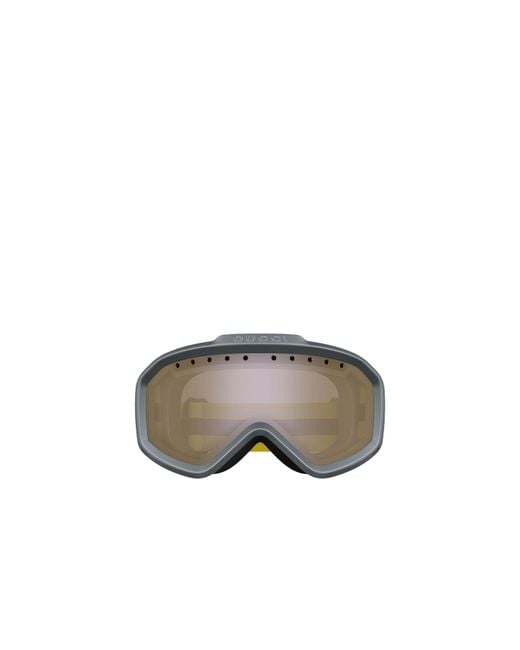 Gucci Gray Eyewear Ski Oversized Frame Goggles for men