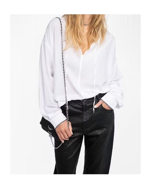 Zadig & Voltaire White Long Sleeve Shirt