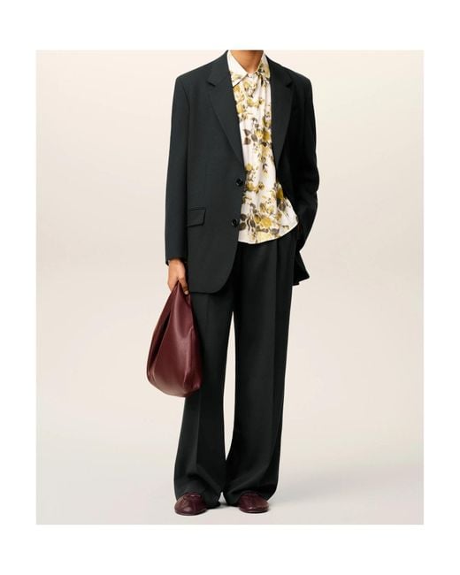 AMI Black Ami Single-Breasted Blazer for men