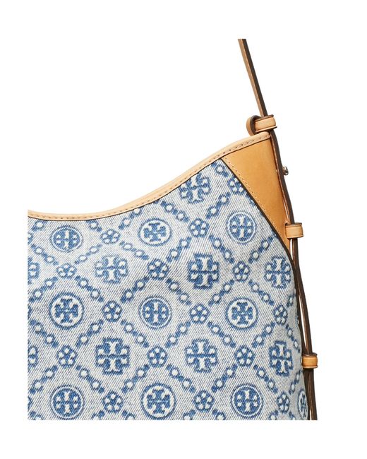 Tory Burch Blue Denim Messenger Bag