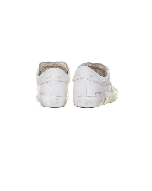 Philippe Model White Prsx Basic Low-Top Sneakers