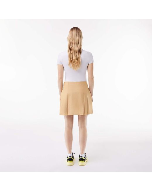 Lacoste Natural Versatile And Gentle Short Skirt