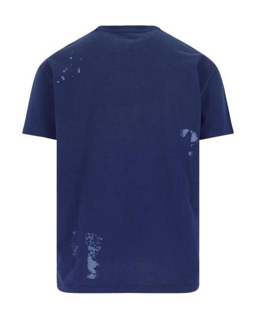 Polo Ralph Lauren Blue Graphic Printed Crewneck T-Shirt for men