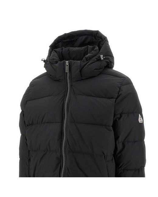 Pyrenex Black Hooded Puffer Jacket for men
