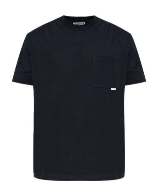 Jil Sander Black Pocket Detail T-Shirt for men