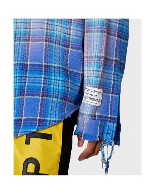 GALLERY DEPT. Blue Marley Flannel Shirt for men