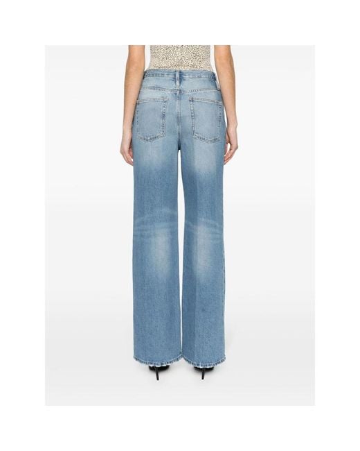 FRAME Blue The 1978 High-Waist Wide-Leg Jeans