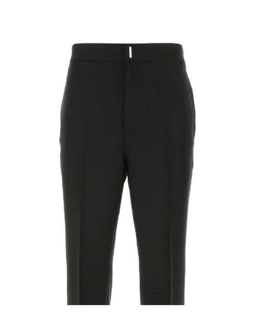 Givenchy Black Straight-Leg Tailored Trousers for men