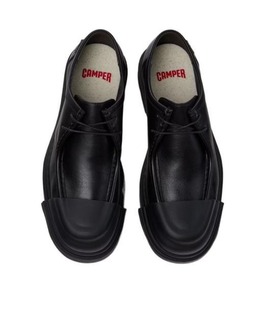 Camper Black Chunky Lace-Up Shoes for men