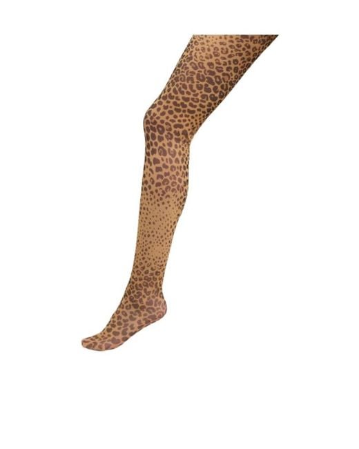 Etro White Animal-Patterned Tights
