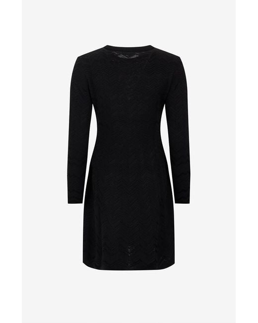 Missoni Black Long-Sleeved Dress