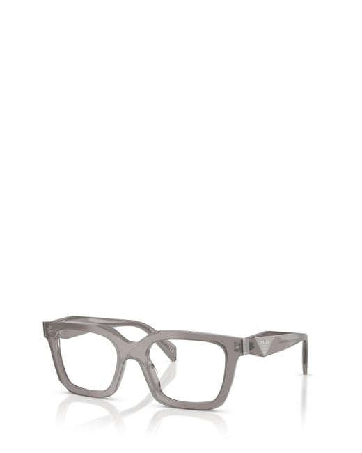 Prada White Eyewear Square Frame Glasses