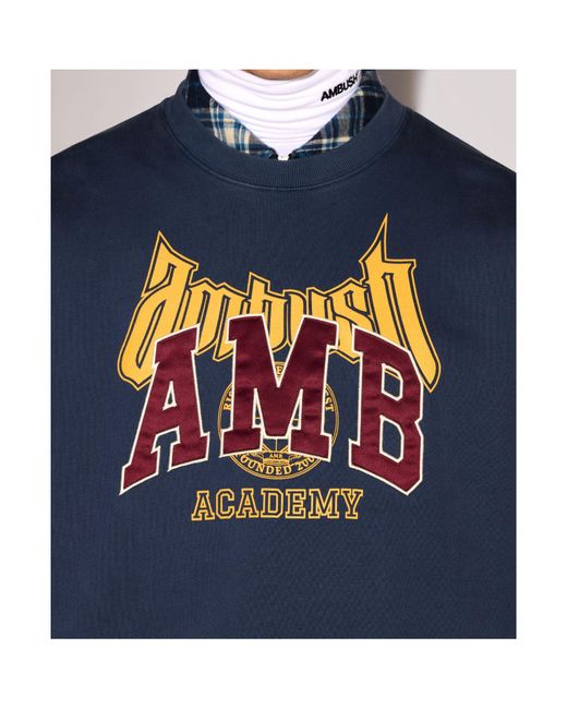Ambush Blue Graphic Sweatshirt for men