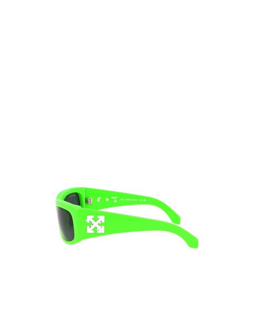 Off-White c/o Virgil Abloh Green Joseph Rectangular Frame Sunglasses for men