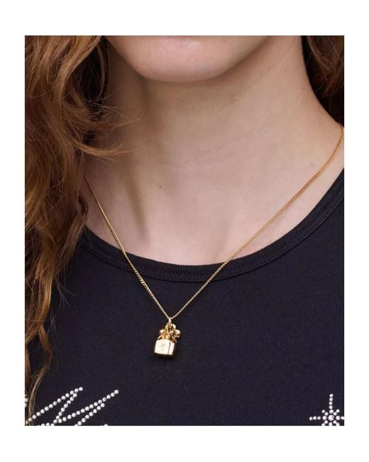 Marc Jacobs Metallic The Mini Icon Daisy Necklace