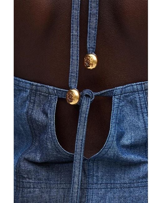 Loewe Blue Strappy Top