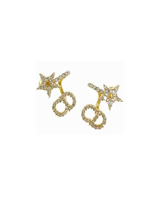 Dior White Clair D Lune Earrings