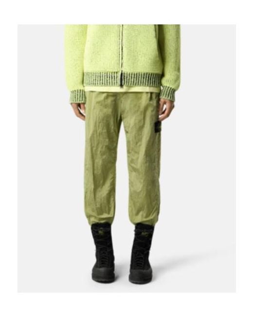 Stone Island Green Track Pants for men