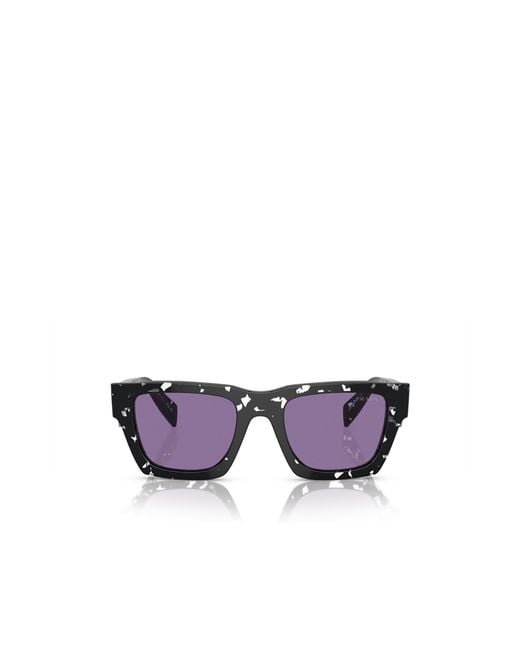 Prada Purple Tortoiseshell-Effect Square Sunglasses for men
